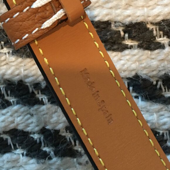 LOEWE Brown Leather Skinny Belt - Picture 5 of 7